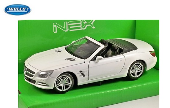 Welly 1/24 Mercedes Benz SL500 Convertible White